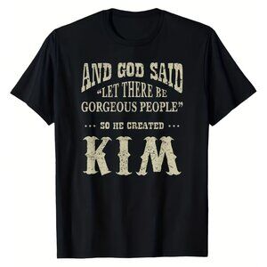 Kim T-Shirt- Geometric Print, Soft, Casual Crew Neck, Short Sleeve, Black